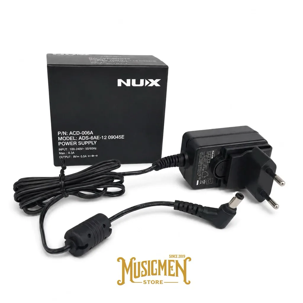 Adaptor NUX ACD-006A 9V Original Power Supply Efek Gitar Pedal Nux MG300 MG30 Cerberus Mighty Plug