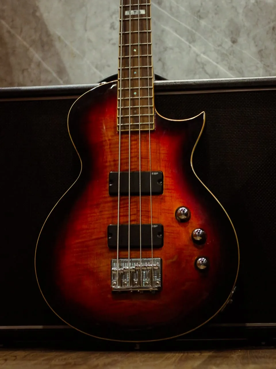 ESP LTD EC-254 Flame Maple Tobacco Sunburst - Image 9