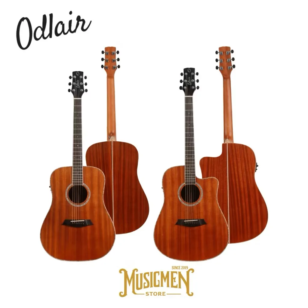 ￼Odlair Capella Neos Gitar Akustik Elektrik Top Solid Spruce - Transparent Burst