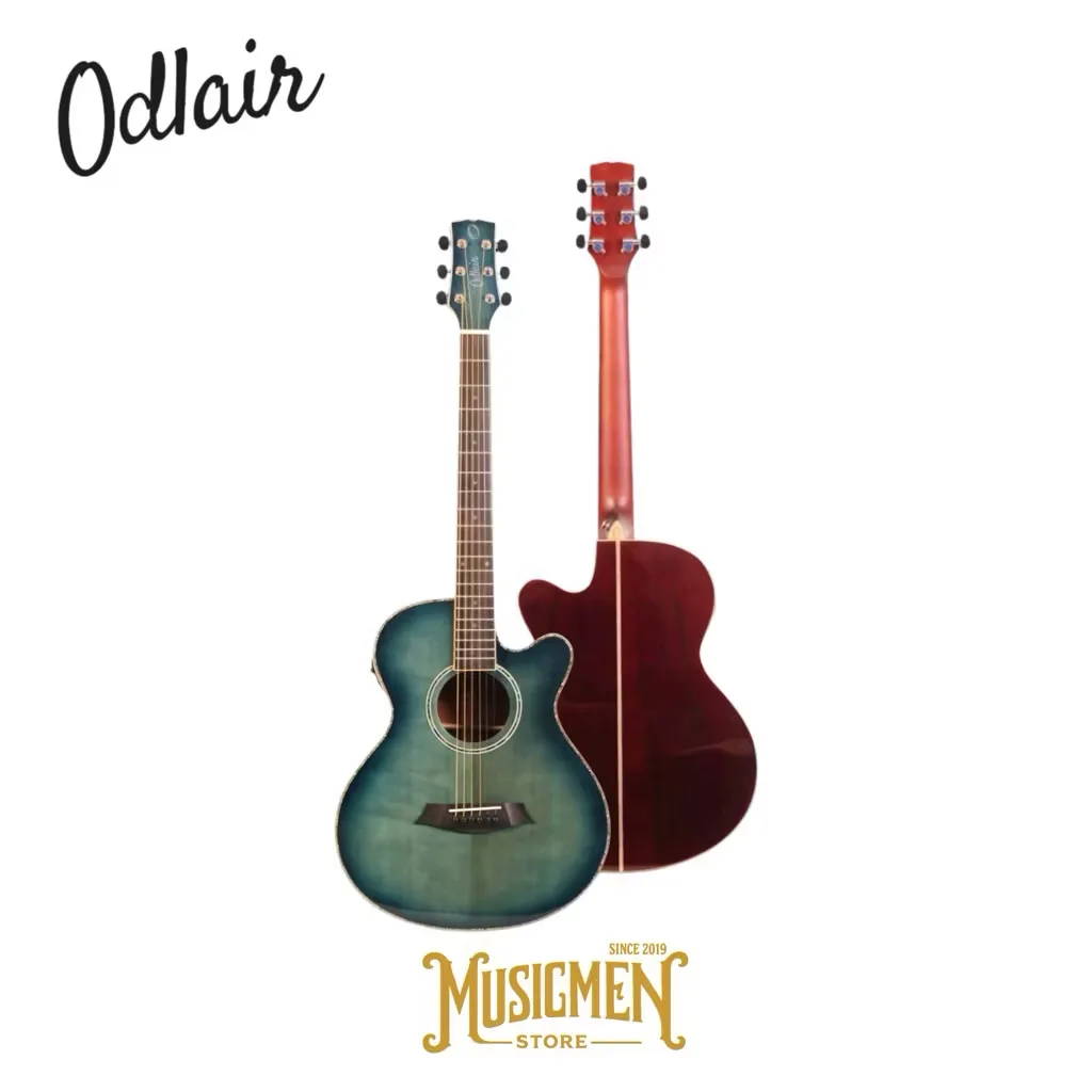 ￼Odlair Denim Series Blue Denim Gitar Akustik Elektrik Acoustic Electric Solid Spruce Fishman ISYS+ - Image 2
