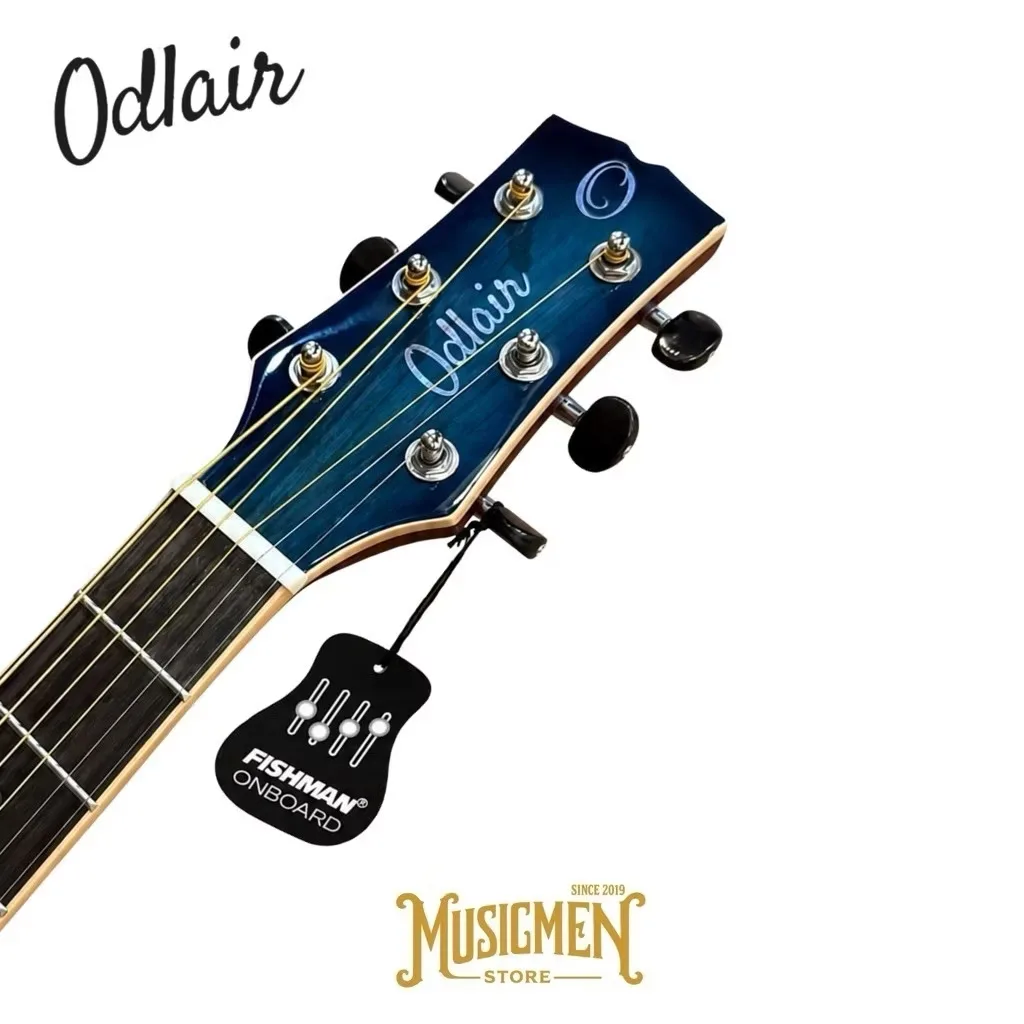 ￼Odlair Denim Series Blue Denim Gitar Akustik Elektrik Acoustic Electric Solid Spruce Fishman ISYS+ - Image 6